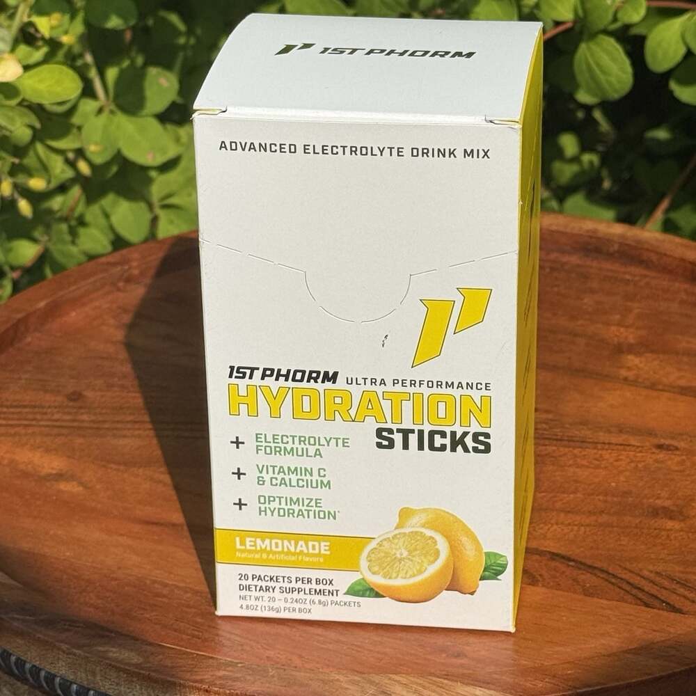 1st Phorm - 20 Electrolyte Hydration Powder Sticks Drink Mix Packets Lemonade - Picture 2 of 7